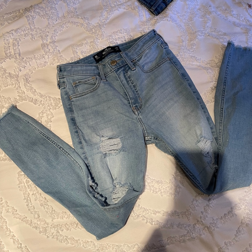 Distressed jeans